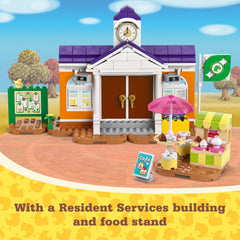 Resident Services cafe and drivable camper invite role-play of daily town life
