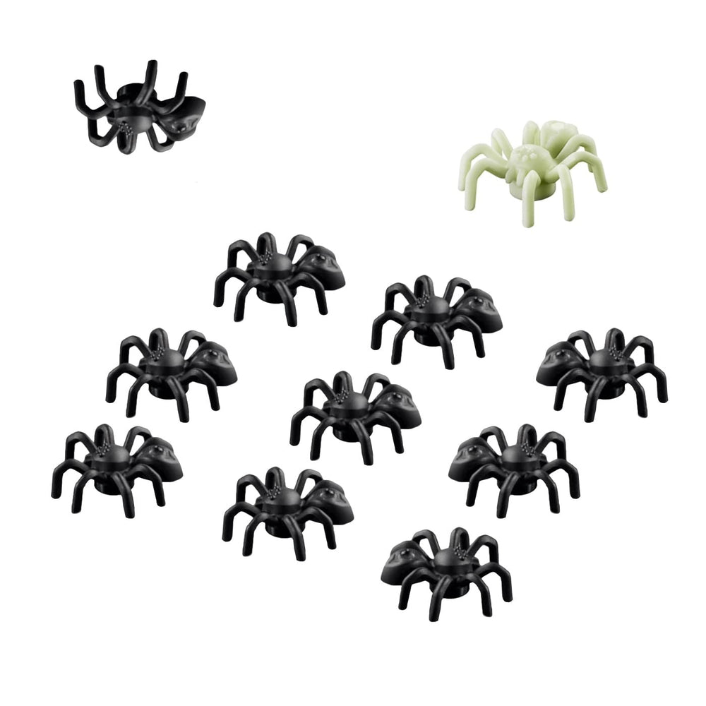LEGO Animal Halloween Accessory featuring ten black spiders for spooky builds.