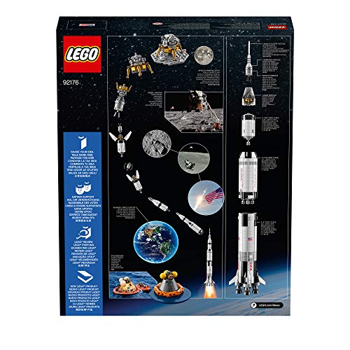 LEGO Apollo Saturn V mission booklet adds historical context.