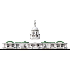 LEGO Architecture 21030 Capitol facade detail highlighting neoclassical columns