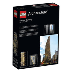 LEGO Architecture Flatiron Building model penthouse detail for historic feel.