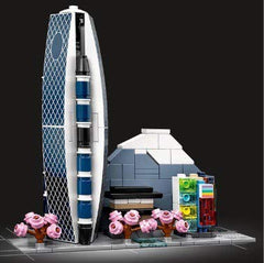 LEGO Architecture Tokyo Skyline Tokyo Big Sight model for shelf display