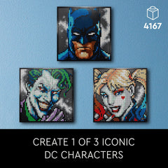 LEGO Art Jim Lee Batman Collection Joker portrait adds bold color to any room.