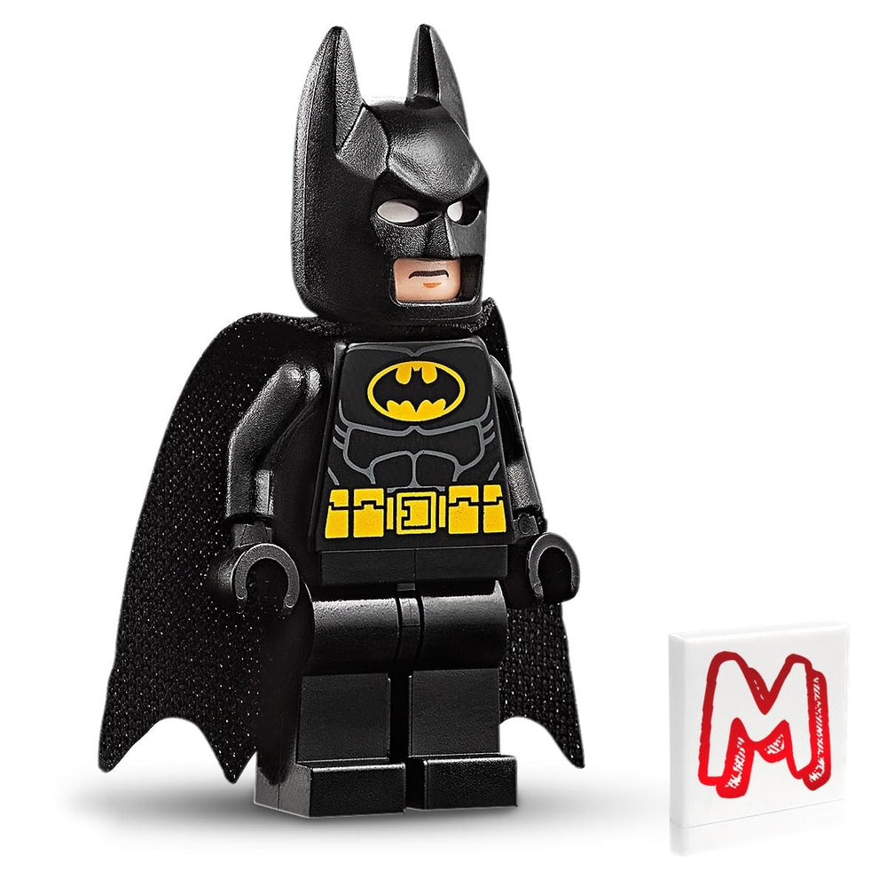 Close-up of LEGO Batman detailing and confident pose for storytelling.