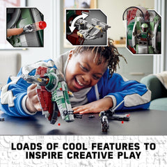 LEGO Boba Fett Starship rotating wings enable dynamic posing
