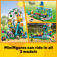 LEGO brick-built dog adds friendly pets to the fairground world.