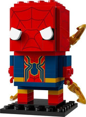 LEGO Brick Headz Iron Spider-Man 40670-91 PZ side profile, ideal for a collectible shelf.