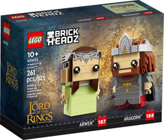 LEGO BrickHeadz Aragorn & Arwen front view ideal for display and collection