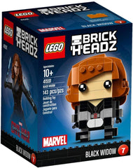 LEGO BrickHeadz Black Widow figure for display and collection.