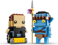 LEGO BrickHeadz Jake Sully in wheelchair detail; showcase for fans and dioramas