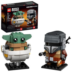 LEGO BrickHeadz Mandalorian figure ready for shelf or desk display.