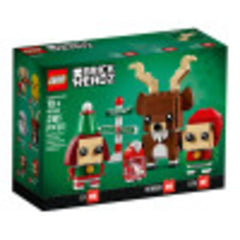 LEGO BrickHeadz North Pole baseplate scene with signpost.