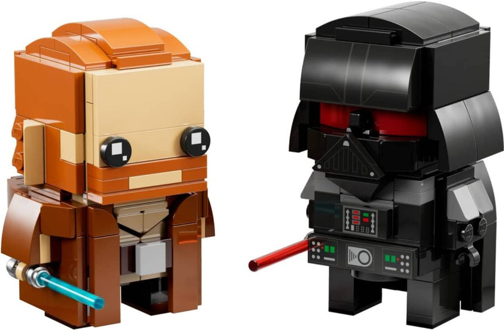 LEGO BrickHeadz Obi-Wan Kenobi and Darth Vader display figure for collectors
