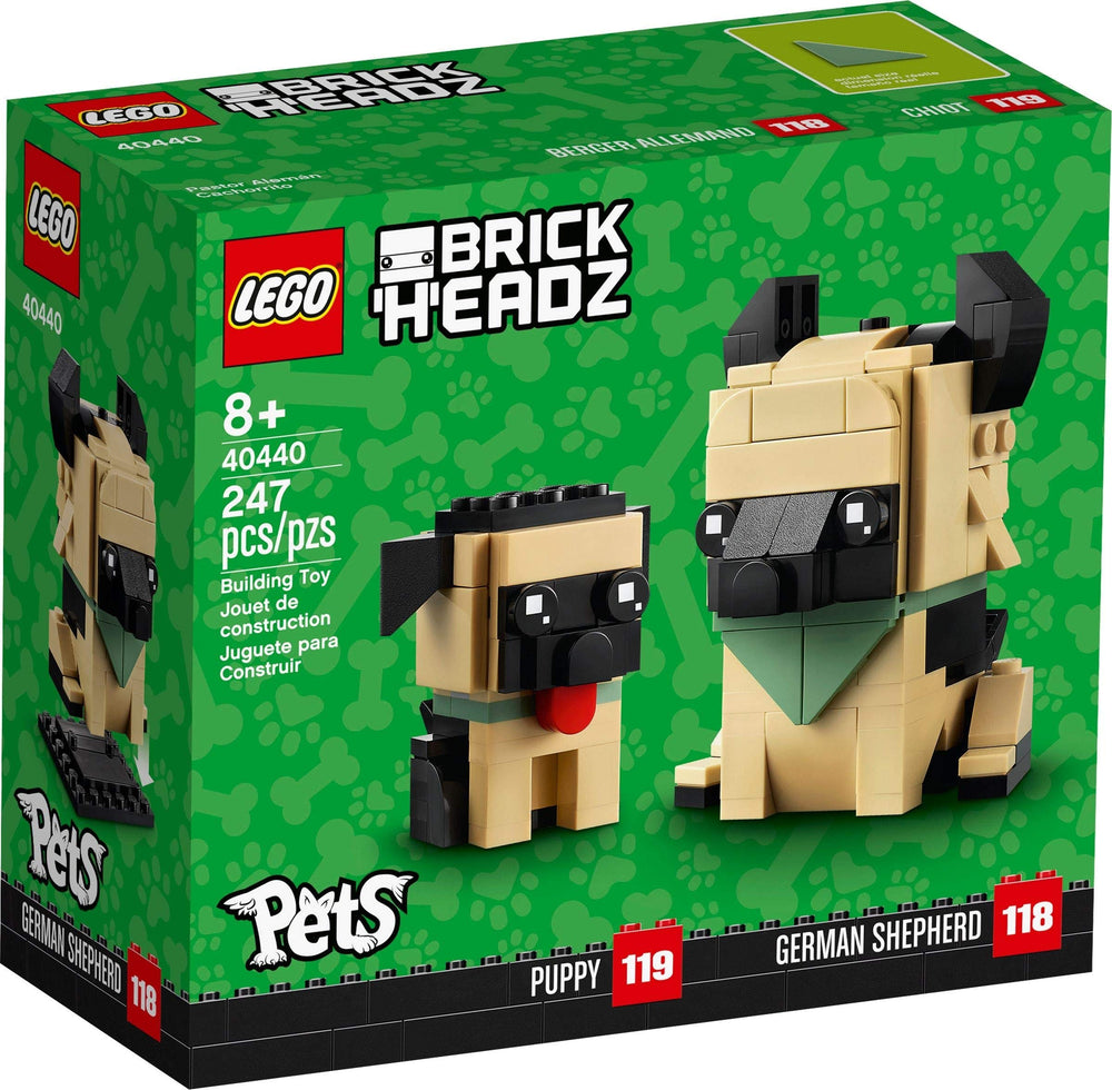 LEGO BrickHeadz Pets puppy with red tongue for cute display and kid-friendly play