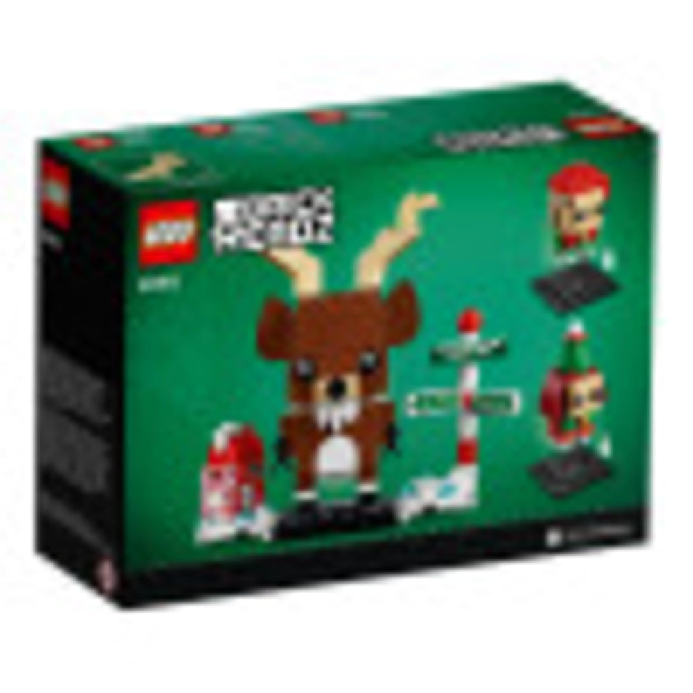 LEGO BrickHeadz Santa mailbox with letters enhances holiday storytelling.