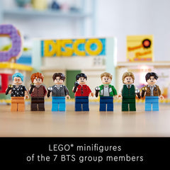 LEGO BTS Dynamite 21339 donut store scene inspires bright, playful display
