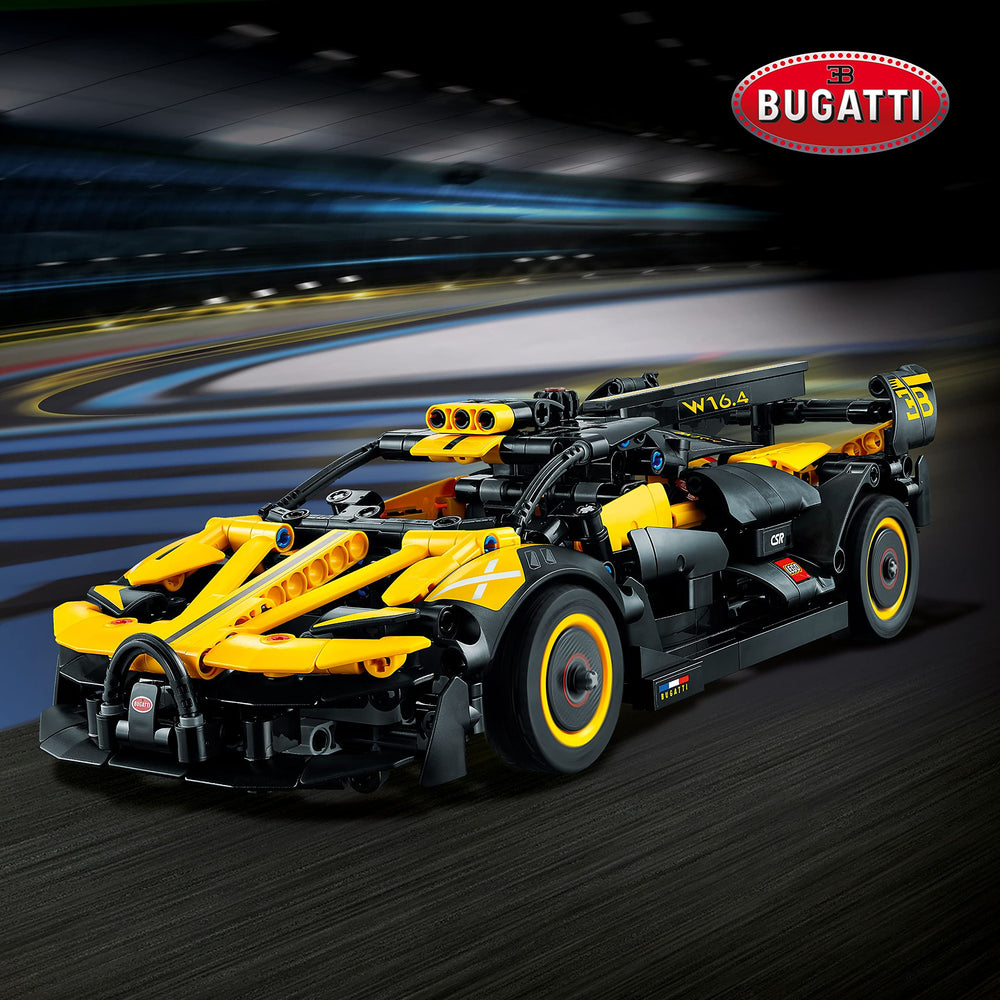 LEGO Technic Bugatti Bolide steering system for interactive control learners