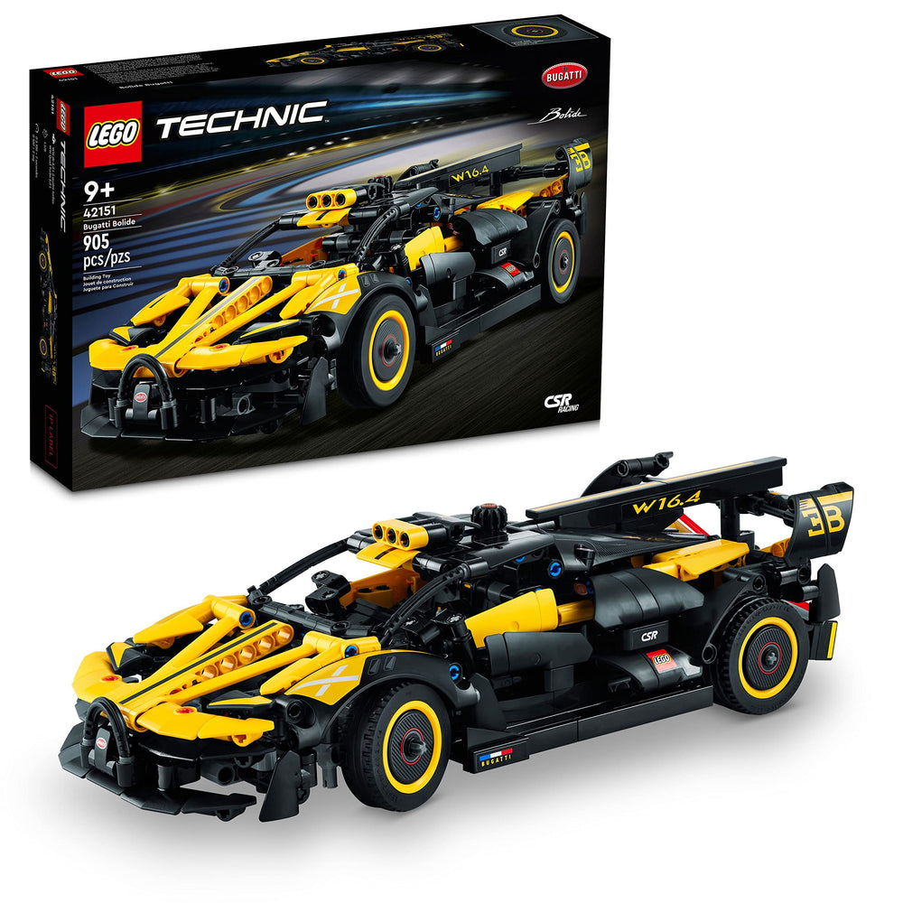 LEGO Technic Bugatti Bolide with working W16 engine for hands-on engineering exploration