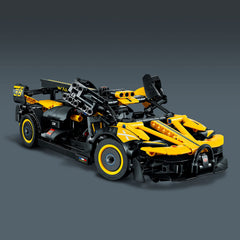 LEGO Technic Bugatti Bolide yellow-black design for striking display