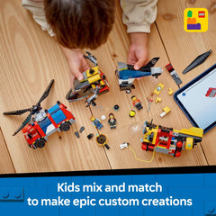 LEGO Builder app interface with digital instructions for building