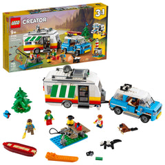 LEGO Creator 3in1 Caravan Family Holiday 31108 front view invites creative road trip play