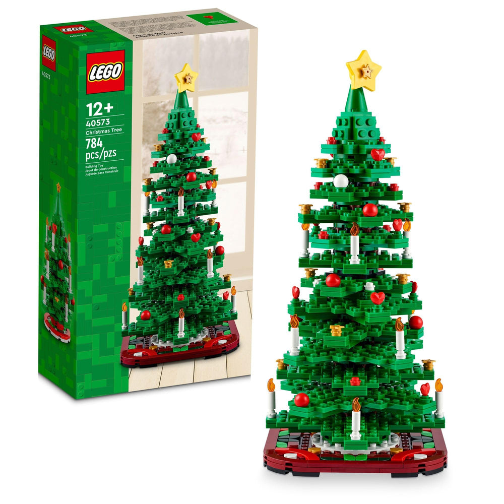 LEGO Christmas Tree 40573 large display tree ready for holiday decor.