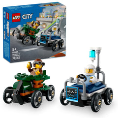 LEGO City 60459 airplane to hospital bed pack, dynamic build for imaginative play.