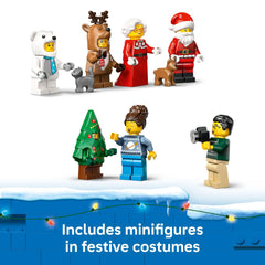 LEGO City Advent Calendar 2025 playmat creates a ready-made holiday backdrop.