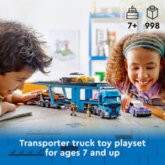 Trailer upper deck and ramps on LEGO City Car Transporter Truck