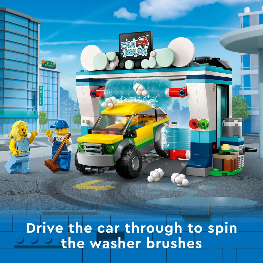 LEGO City Car Wash minifigures added for role play scenarios