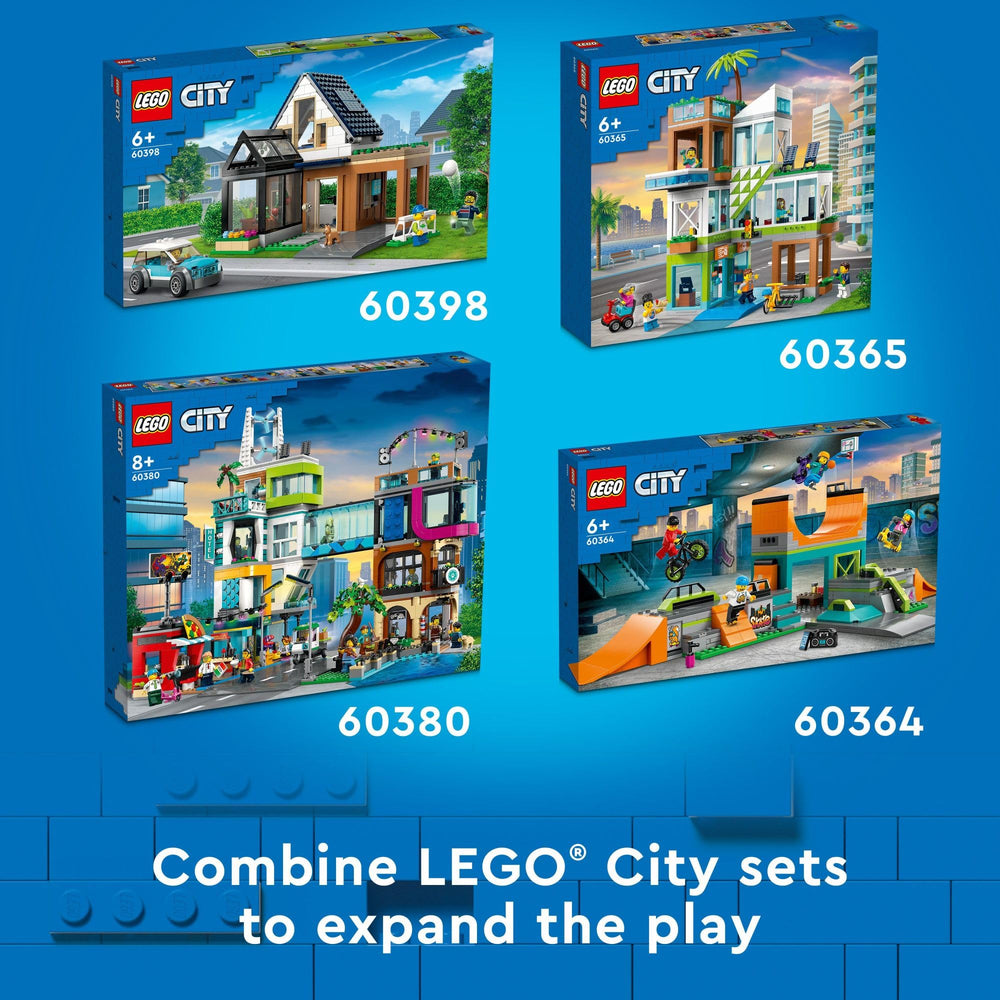 LEGO City Car Wash soapsuds dispenser enhances cleanup pretend play