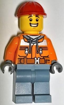 LEGO City construction worker crane attachment ideal for building scenes.