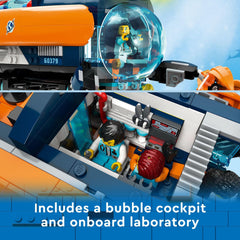 LEGO City Deep-Sea Explorer Submarine underwater drone adds scouting action