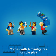 LEGO City Yellow Delivery Truck minifigures four for character driven stories