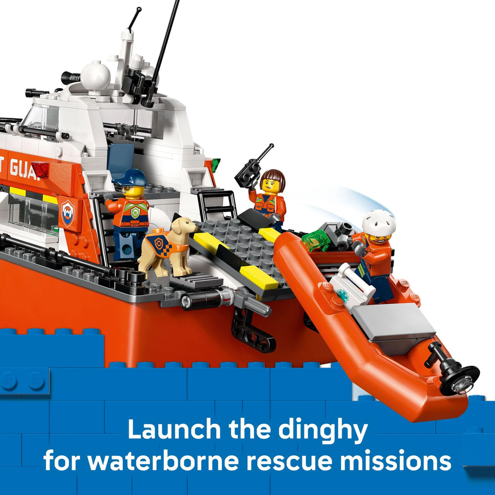 LEGO City Dog Figure image, loyal companion for rescues and dockside scenes.