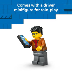 LEGO City EV Supercar aerodynamic body for speedy storytelling.