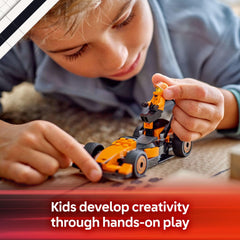 Gift-ready LEGO City F1 McLaren kit for ages 6 and up