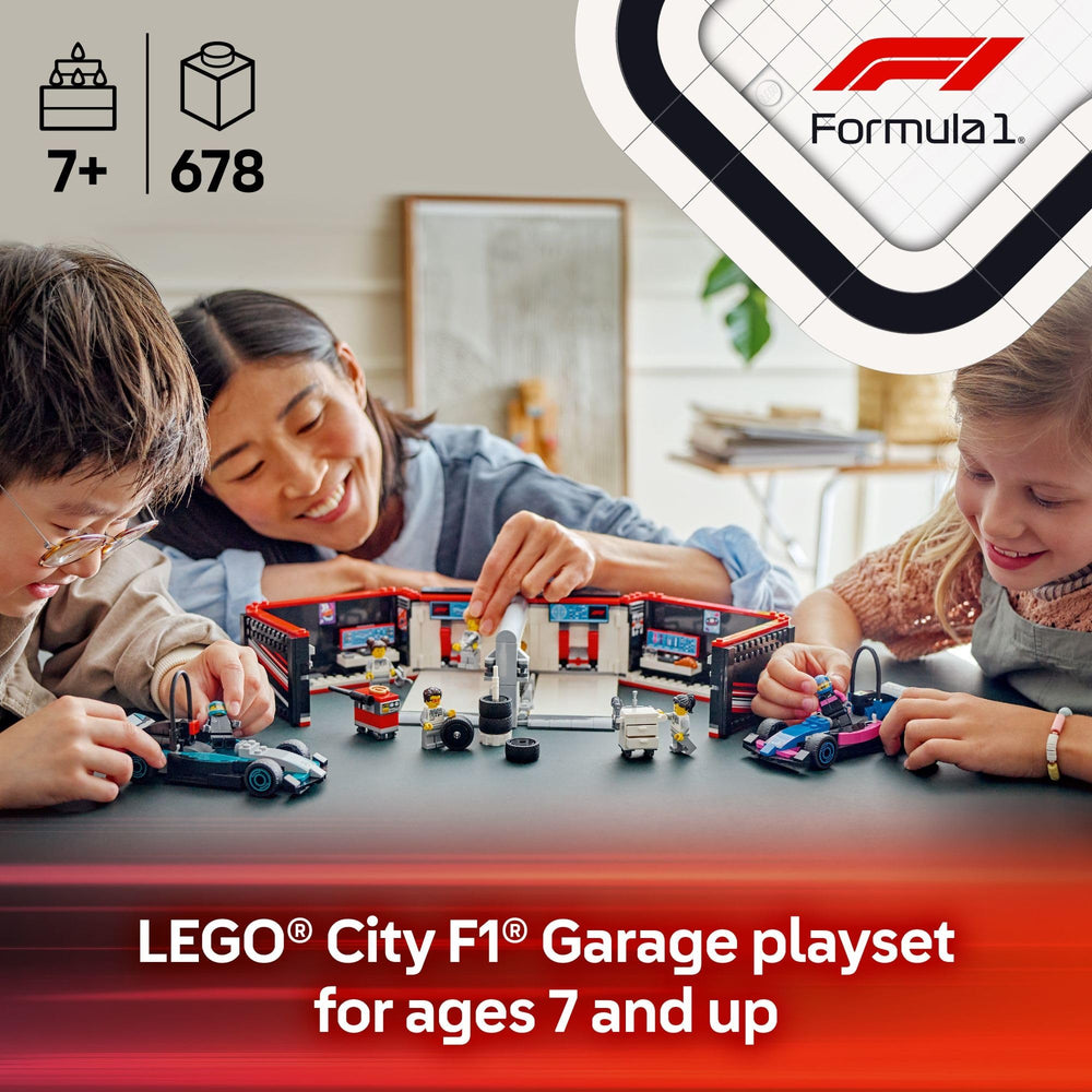 LEGO City F1 Mercedes-AMG and Alpine cars ready to race