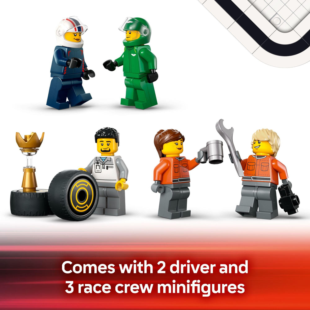 LEGO City F1 trophy and guide support collection and play