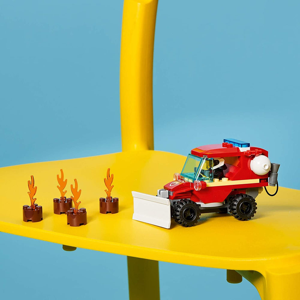 LEGO City Fire Hazard Truck 60279 built model supports storytelling and display