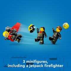 LEGO City Fire Rescue Plane wildfire scene adds dramatic backdrop for missions