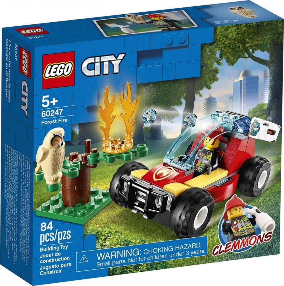 LEGO City Forest Fire 60247 firefighter buggy with water cannon for imaginative play