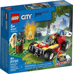 LEGO City Forest Fire 60247 firefighter buggy with water cannon for imaginative play