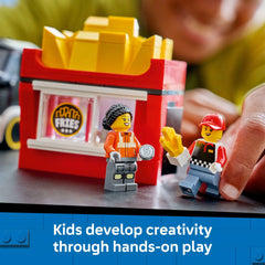 LEGO City Fries Food Truck service window ready for customer orders