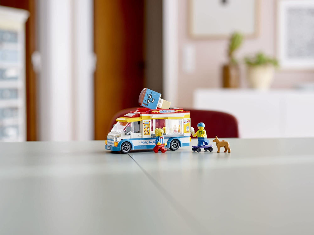 LEGO City Ice Cream Van 60253 minifigures and dog spark creative customer scenarios