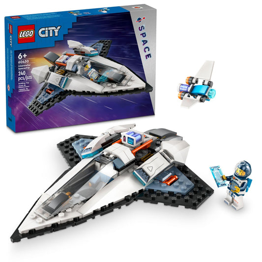 LEGO City Interstellar Spaceship toy-model invites imaginative space adventures.