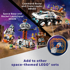 LEGO City Modular Space Station biodome provides a habitat module for imaginative play.