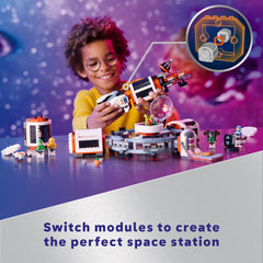 LEGO City Modular Space Station science lab invites mini scientists to explore.
