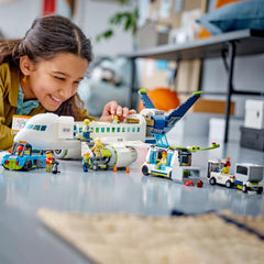 LEGO City Passenger Airplane 60367 exterior showcases a sleek multi-piece aircraft model
