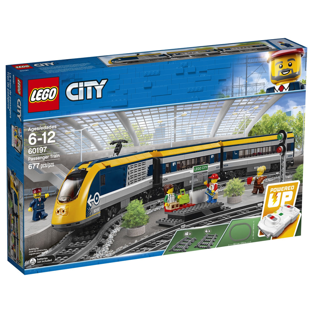 LEGO City 60197 track for circular routes and imaginative journeys.